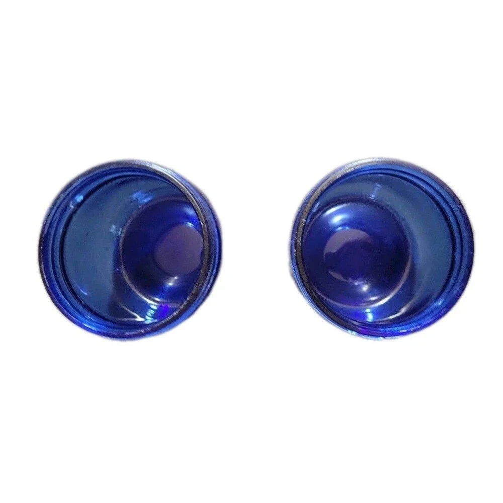 Cobalt Blue Glass Jars - No Lids - 4